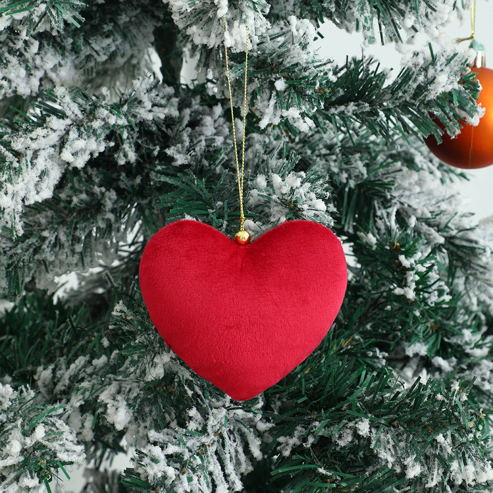 5 stücke Samt herzen Ornamente für Weihnachten Valentinstag Luxus Party Dekoration kleine Geschenke für Braut Hochzeit Geschenke – Detail 5