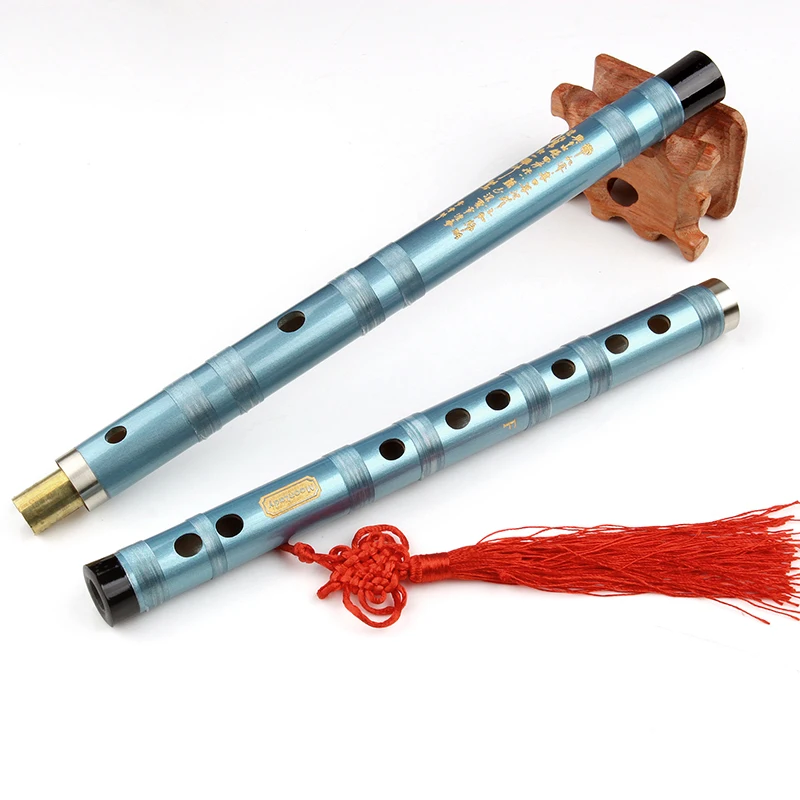 Chinesischen Traditionellen Handgemachten Bambus Zwei-abschnitt Blau Flöte Genannt Dizi Traditionelle Flauta Bambus Für Anfänger und Musik Liebhaber