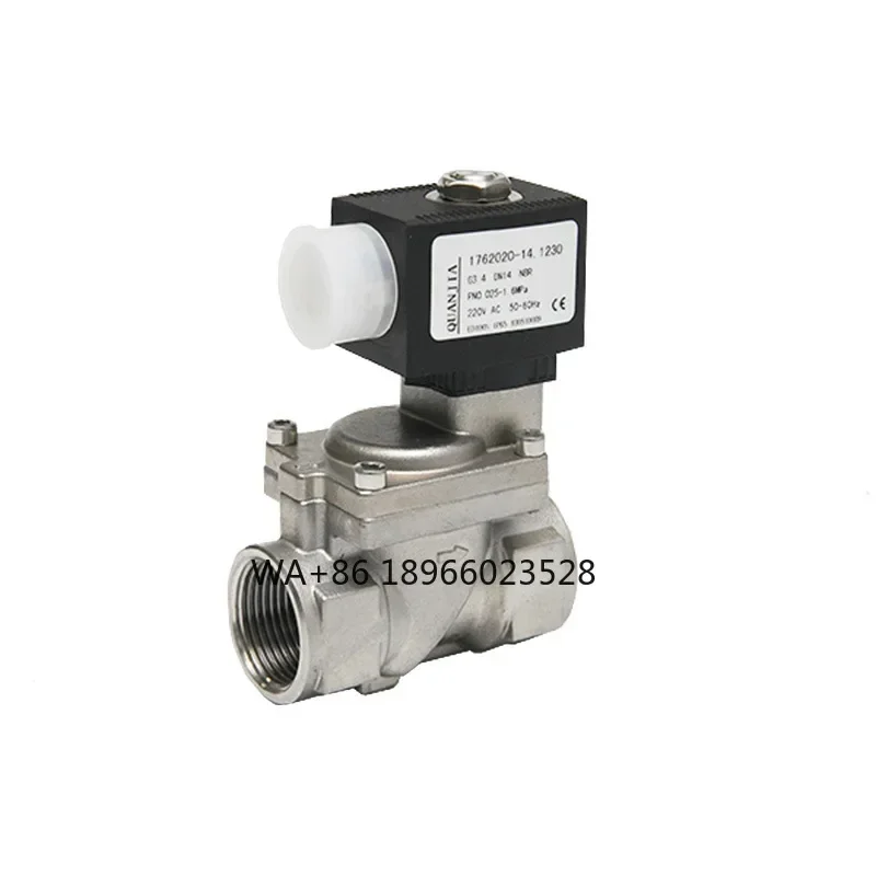 [Customized] 1762 series stainless steel diaphragm solenoid valve pilot-operated water gas liquid solenoid valve