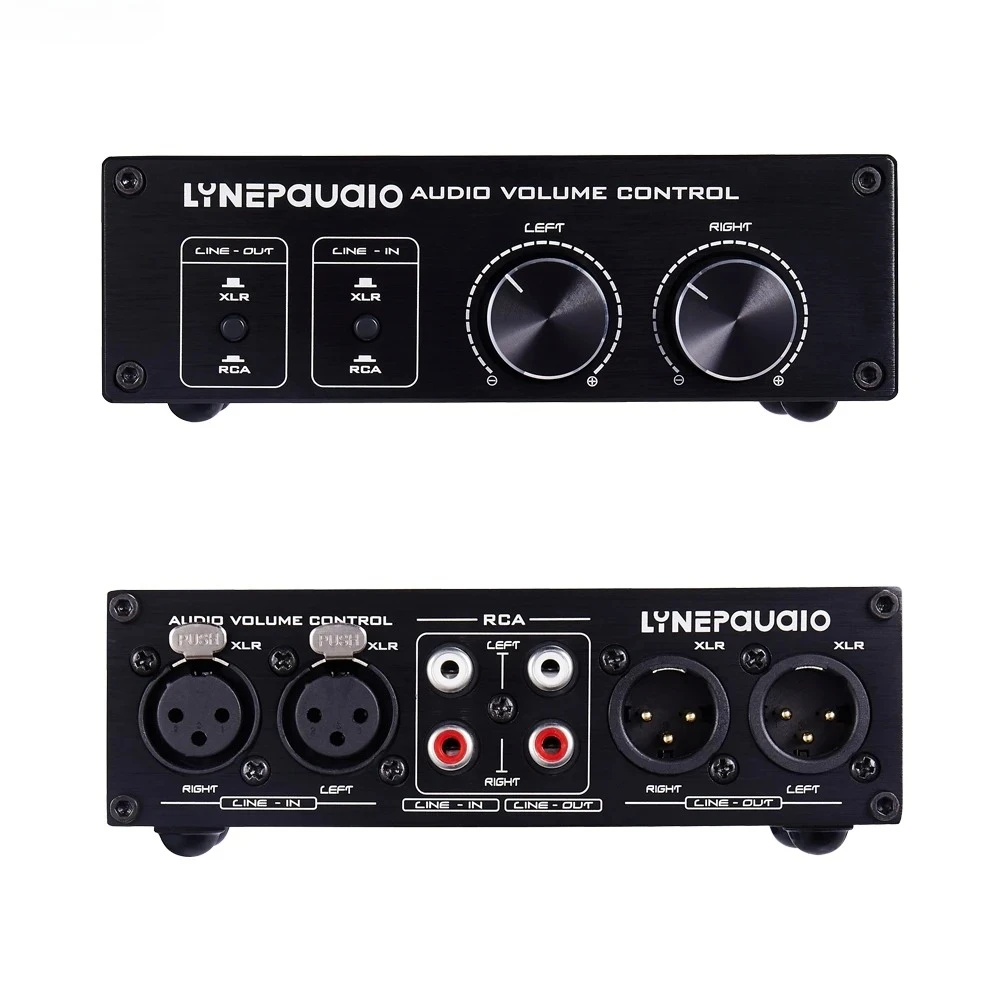 

Lossless full balance passive front-level active speaker volume adjustment controller 2 in 2 out switch line control