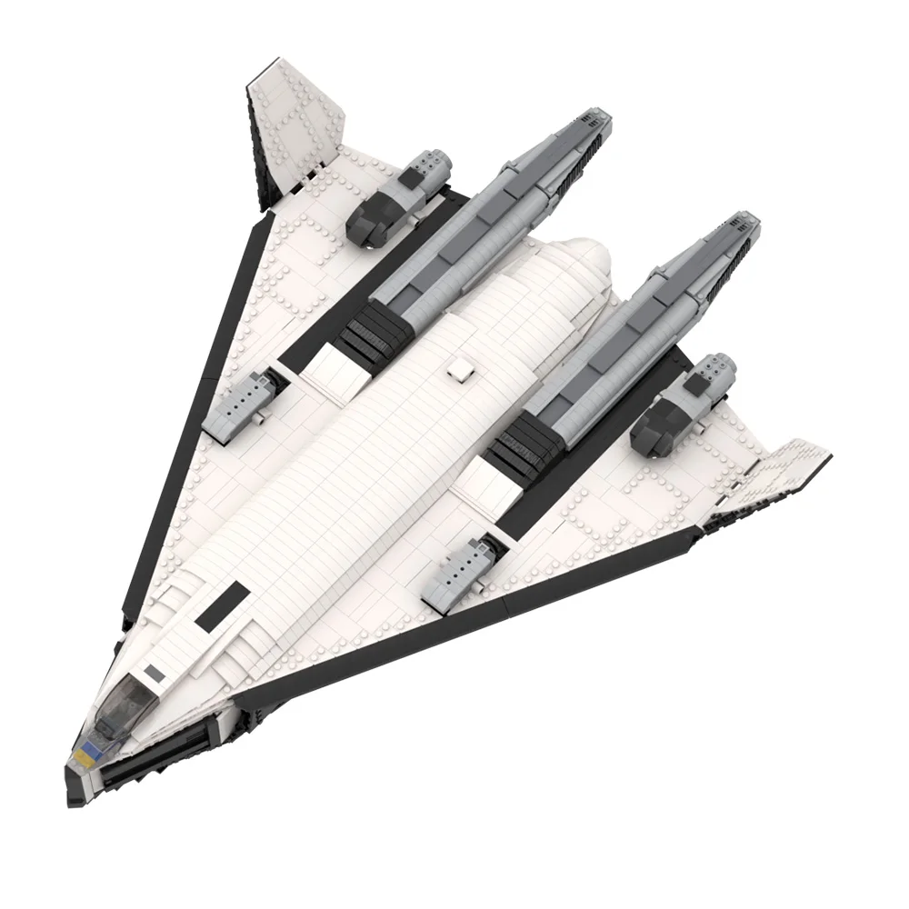 MOC Hot Avatars Movie Valkyrie SSTO TAV 37B Class Shuttle Model Building Blocks Space Ship Bomber Assembled Bricks Toy Gift