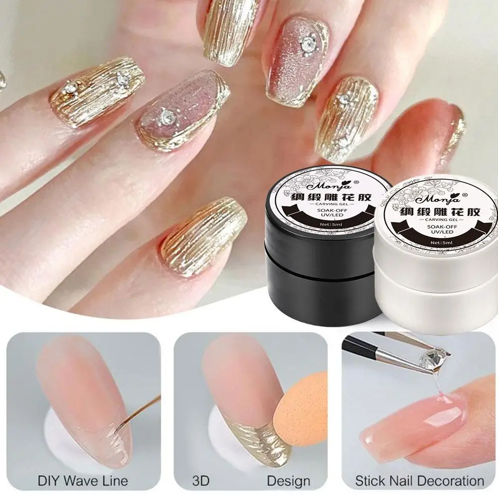 

Fiberglass Repaired Nails Gel Crack Broken Fiber Silk Extension Acrylic Polish Glue Builder Manicure Supplies Clear UV Quic A1W7