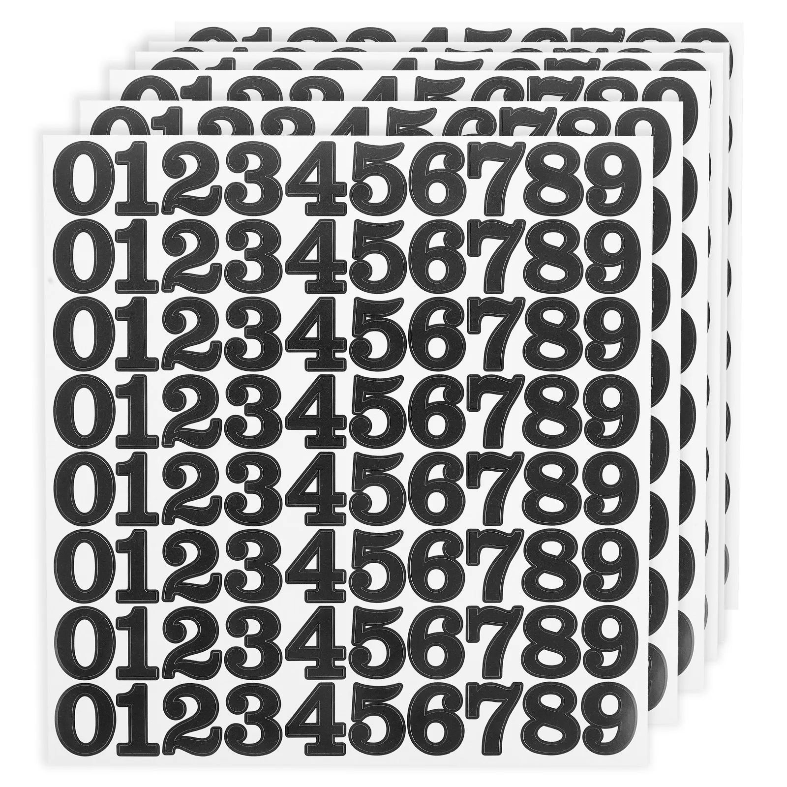 Waterproof Number Decals Self-Adhesive Vinyl Football Hockey Baseball Softball Stickers For Sports Decals