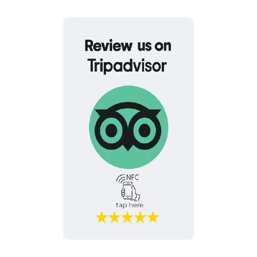 Instagram Facebook Google Tripadvisor Trustpilot Review NFC Tap Card N-TAG 215 506bytes NFC Tag
