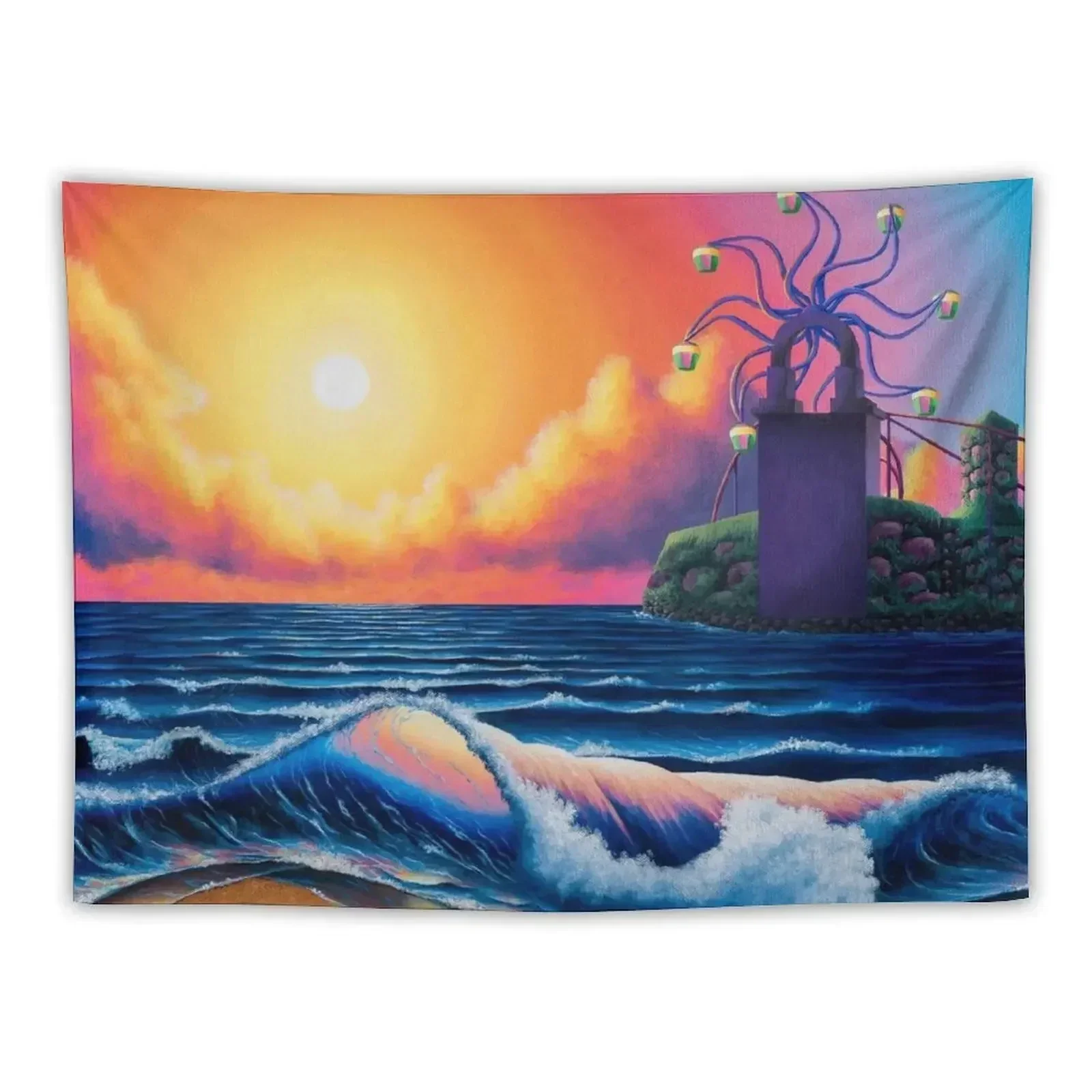 Sirena Beach Tapestry Anime Decor On The Wall Wall Hanging Tapestry