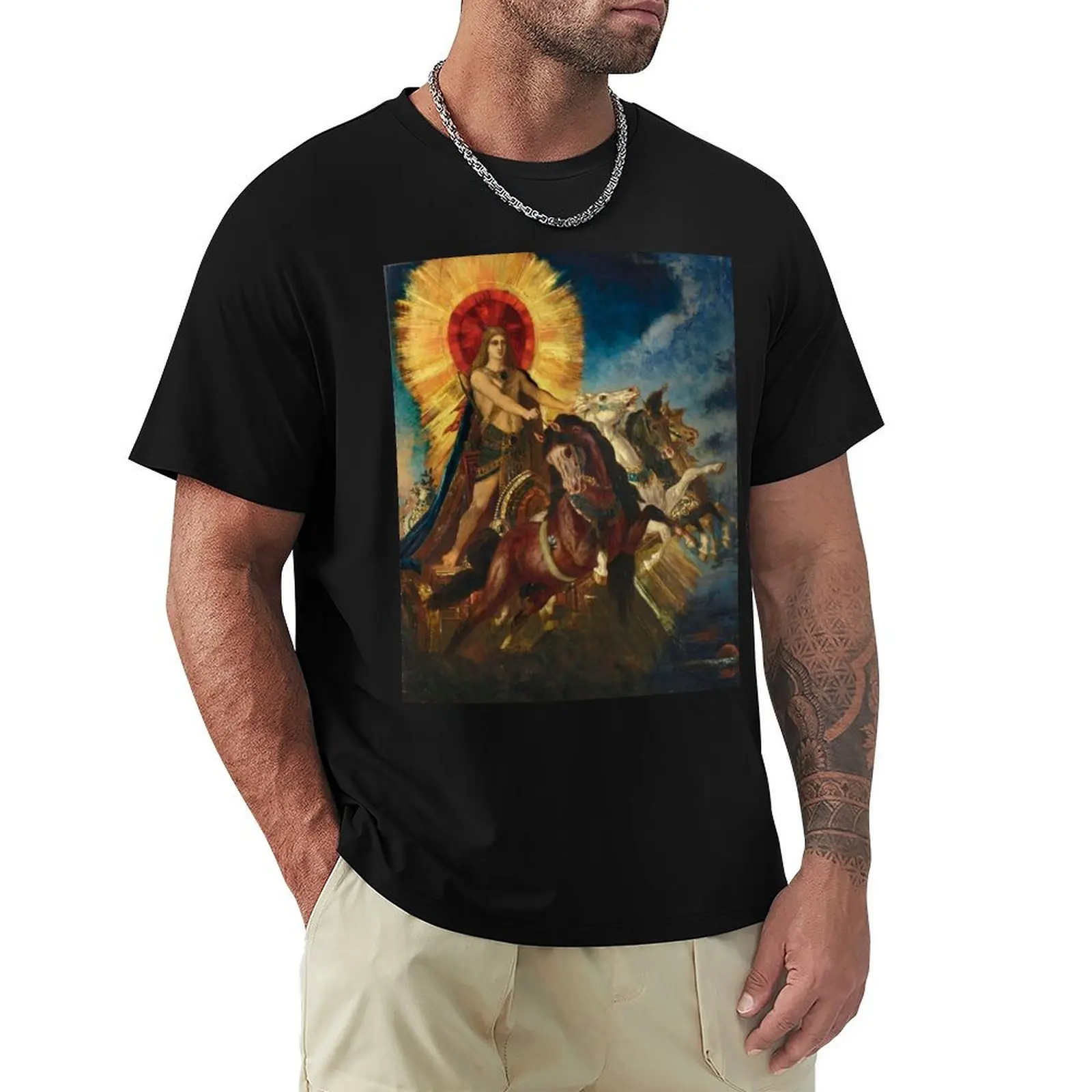 

Gustave Moreau Le char d'Apollon ou Phébus-Apollon T-Shirt essential t shirt quick drying mens t shirt graphic