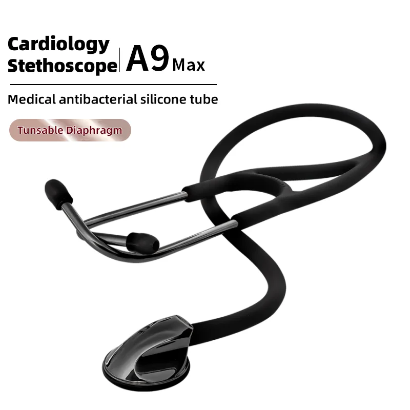 

Carent Titanium Black Medical Professional Cardiology Stethoscope Diagnostic Stethoscope Master Cardiology Stethoscope For Nurse