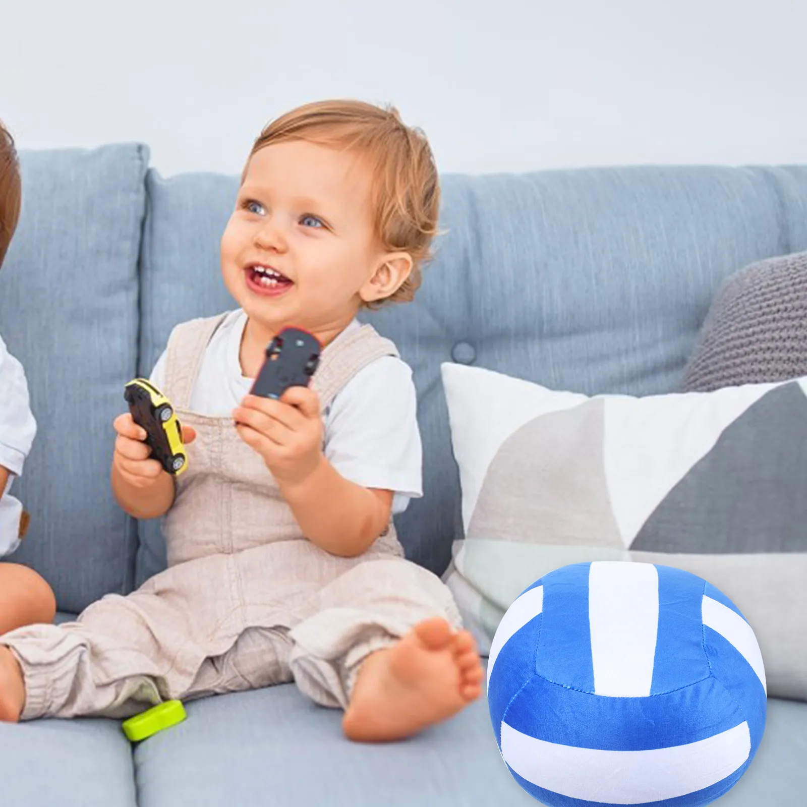 

Декоративная подушка в форме волейбольного мяча для дома, спальни, детской комнаты, мягкая, упругая, с наполнителем из полипропиленового хлопка, спортивный подарок для любителей волейбола