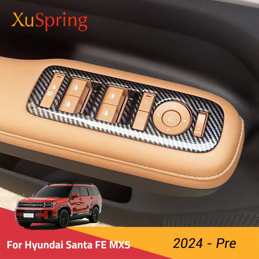 

Для Hyundai SANTA FE MX5 2024-Pre Window панель переключателя регулируемая крышка отделка наклейки полоски украшение автомобильный Стайлинг