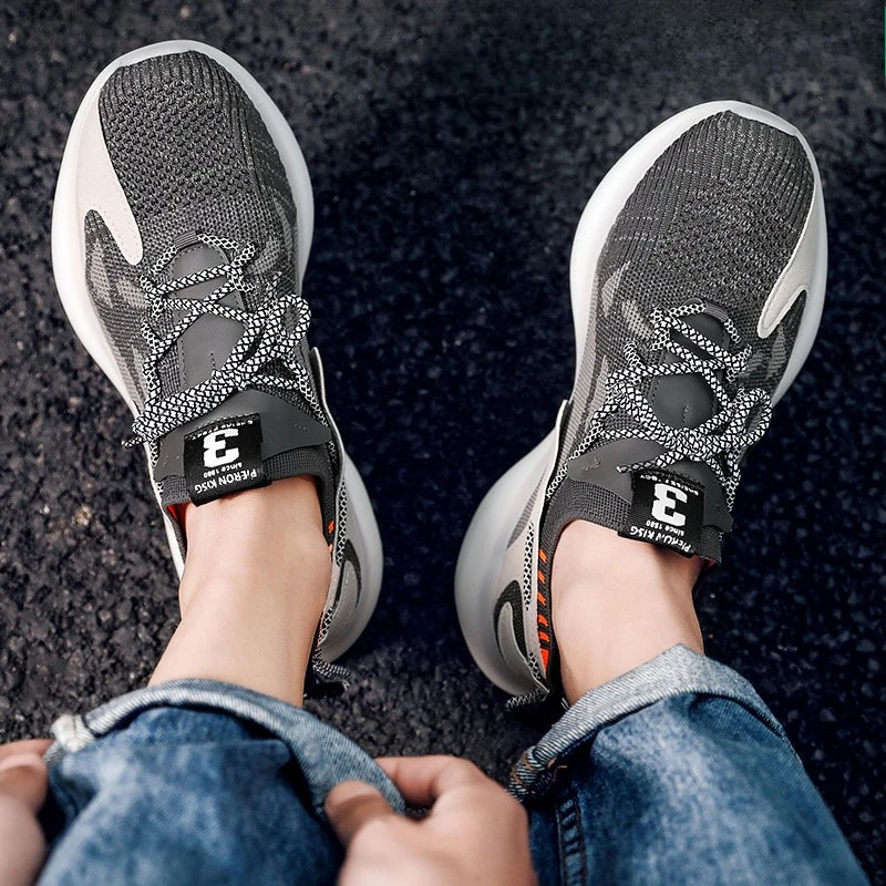 

Summer Oversized Mesh Coconut Shoes Men's Lightweight Comfortable Bigfoot Sports Popcorn Running Shoes