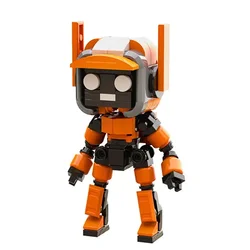 MOC Love Death Mech Robot Changeable Face Model Building Blocks Ideas Set Bricks Assemble Toys Gifts