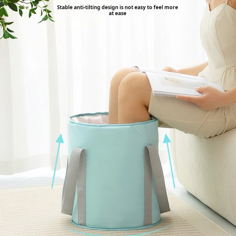 Collapsible Bucket for Soaking Feet Portable Travel Thermal Insulation Foot Bath Basin, suitable for Home Travel Outdoor Camping