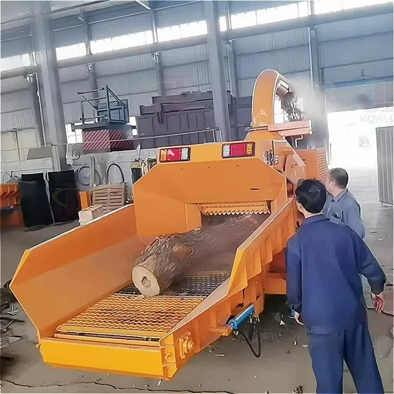 Easy Operation Industrial Wood Crusher Drum Type Chipper Customized Operation Panel for Beginner and Professional Users