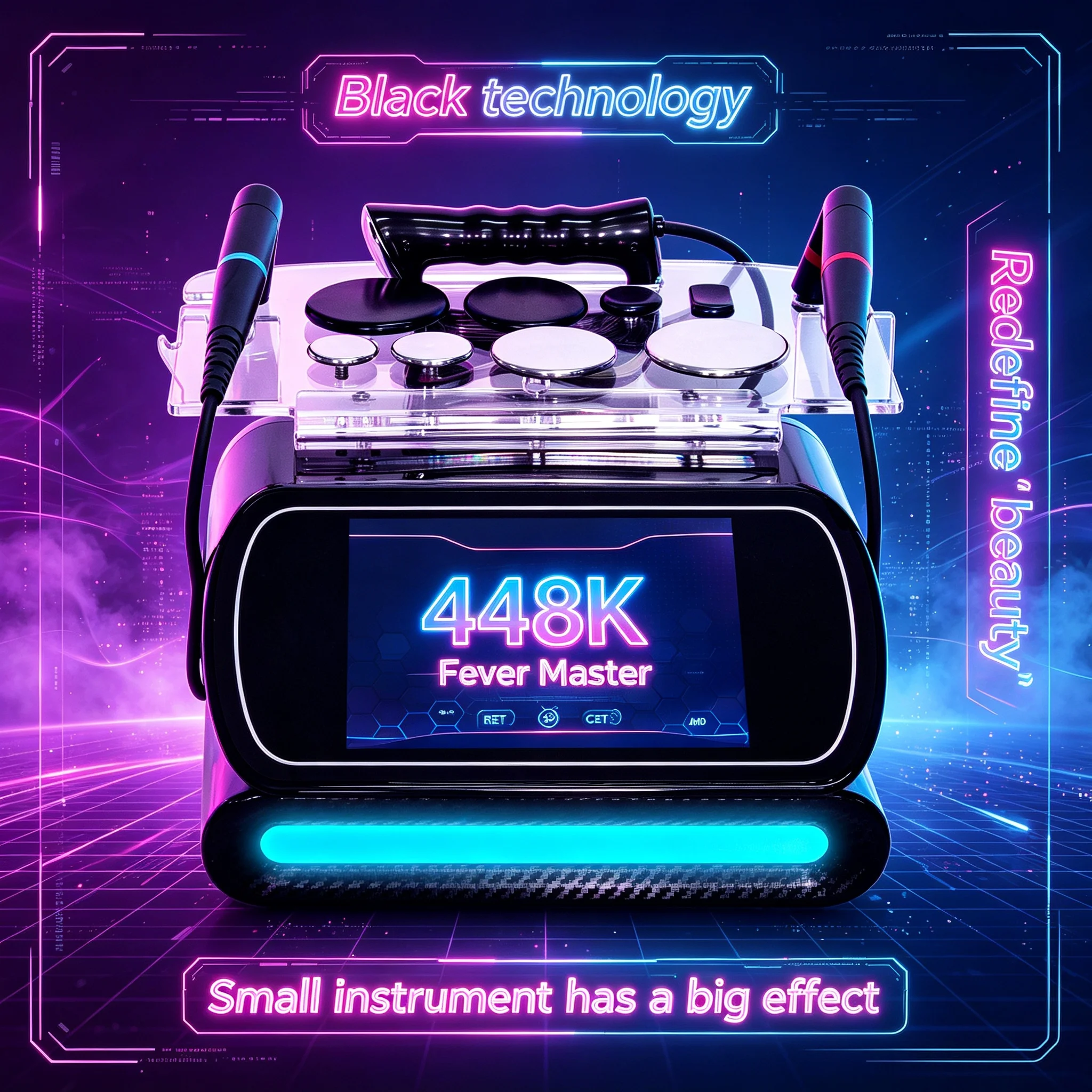 448KHZ RF Tecar Therapy 3 in 1 RET CET Diathermy INDIBA Deep Care Skin Tightening Body Sliming Pain Relief Salon Equipment