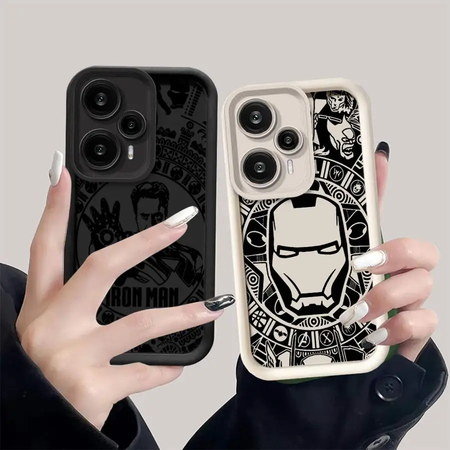 

Cool Marvel Ironman Hero Case for Xiaomi Poco X3 NFC C61 C50 X3 Pro C51 Soft Shell