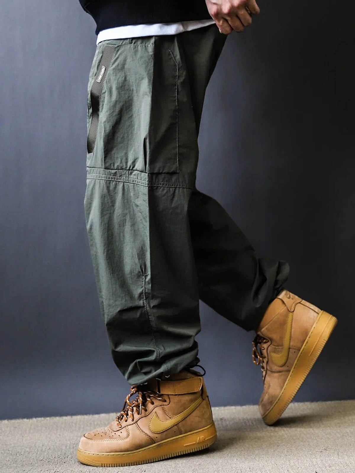 

Рабочие брюки в стиле ретро, ​​мужские модные свободные прямые повседневные длинные брюки, молодежные весенне-летние спортивные брюки-ветровки для занятий спортом на открытом воздухе