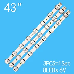 Pasek podświetlenia LED do LG 43UK6520 43UK6510 43UK6520PSA 43UK6510PSF 43UK6500 43UK6750 SSC_Trident_43UK65_S SVL430A62