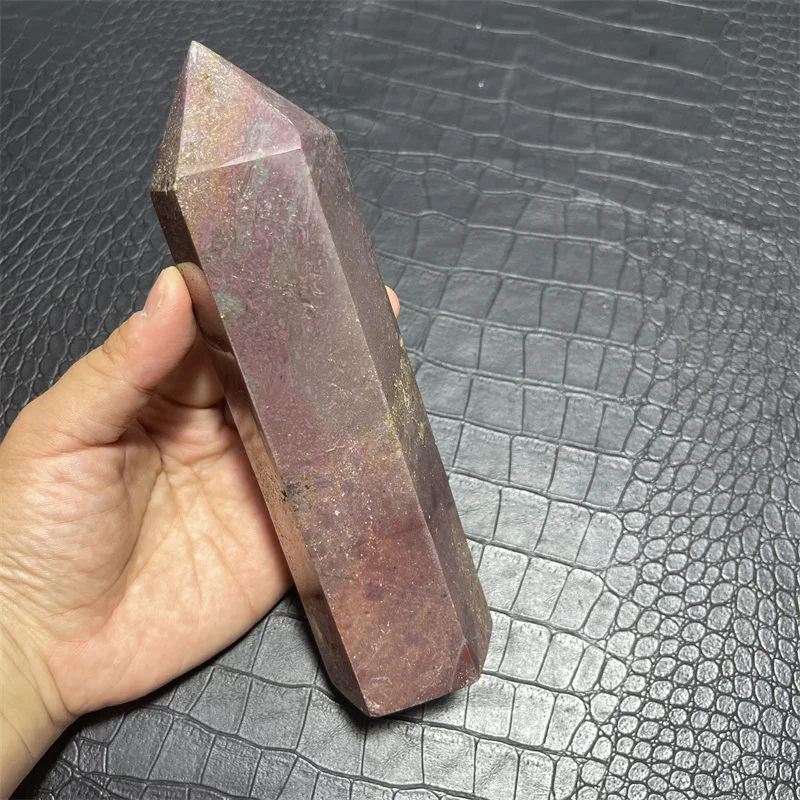 

730g Natural Pretty Ocean Jasper Stones Tower Wand Point Energy Meditation Spiritual Healing Feng Shui Crystals Room Decortion