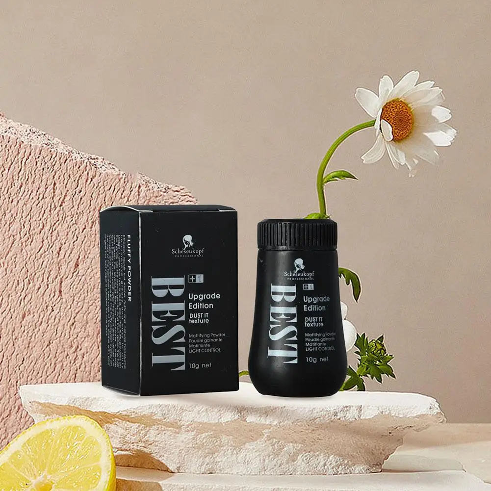 Poudre travaillait fiante pour cheveux moelleux, Absorbe la graisse, Cheveux propres, Augmente le volume des cheveux, Finaliser le soin des cheveux, Styling