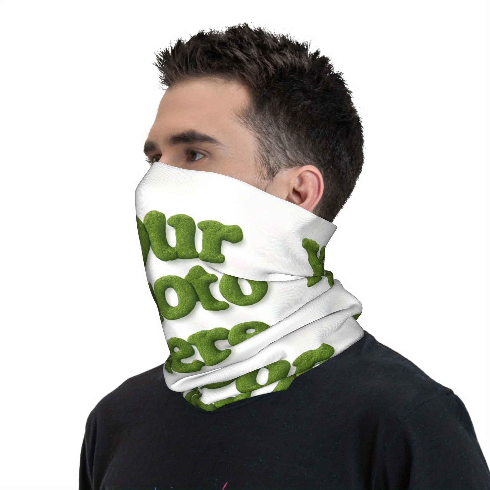 Custom Your Design Here Bandana Winter Neck Wrap Face Scarf for Hiking Personalized Customized Logo Printed Gaiter Headband