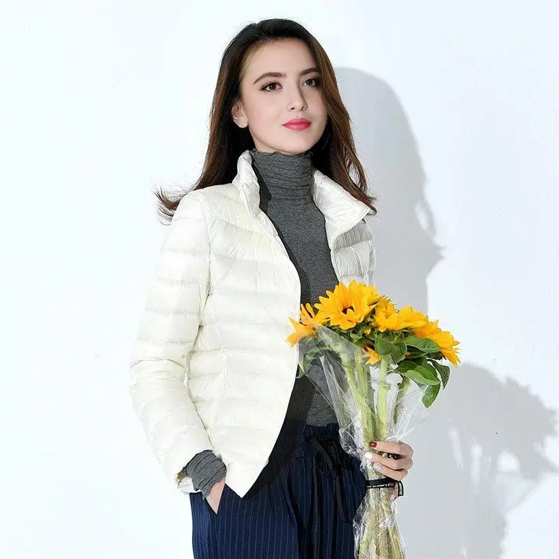 

Faionable, легкая женская теплая приталенная верхняя одежда Sli, весна 2026, воротник-стойка, длинный рукав