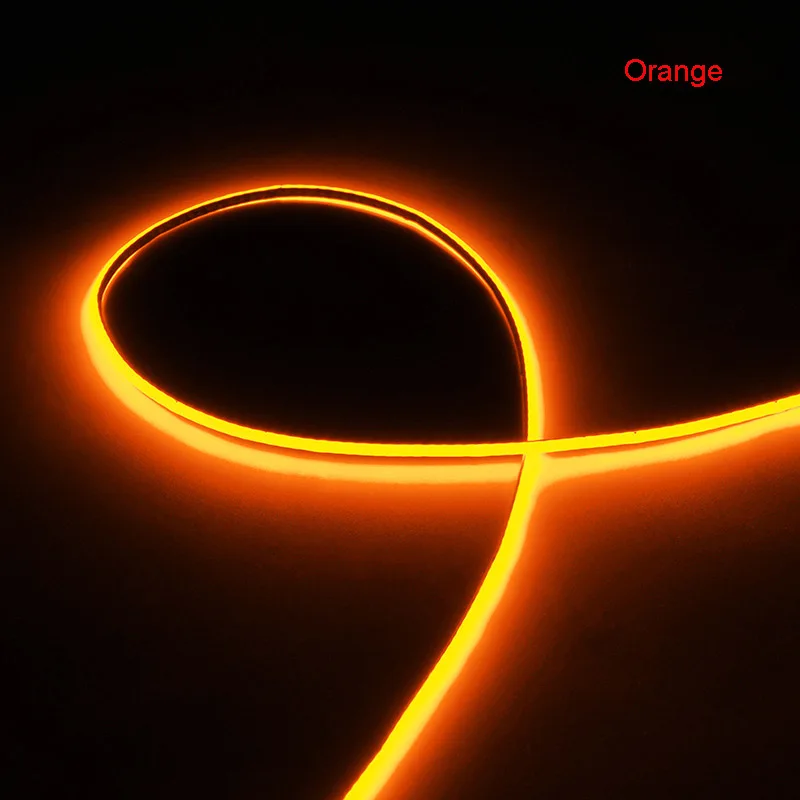 5m Slim Thin Narrow 2mm COB LED Strip Orange 1700k 1800k 1900k 2000k 2200k Flexible Soft Tape Red Green Blue 3000k 4000k 6000k