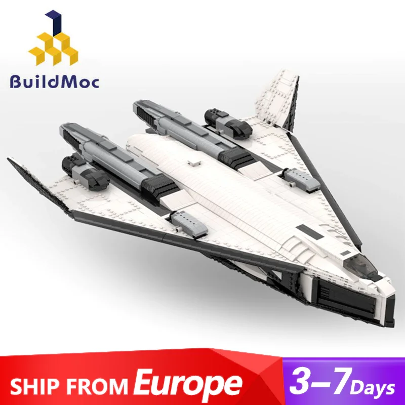 Military Valjyrie Shuttle space shuttle building block Model MOC-164698 TAV 37B Class Shuttle Assembly Toys Gift for Adults Kids