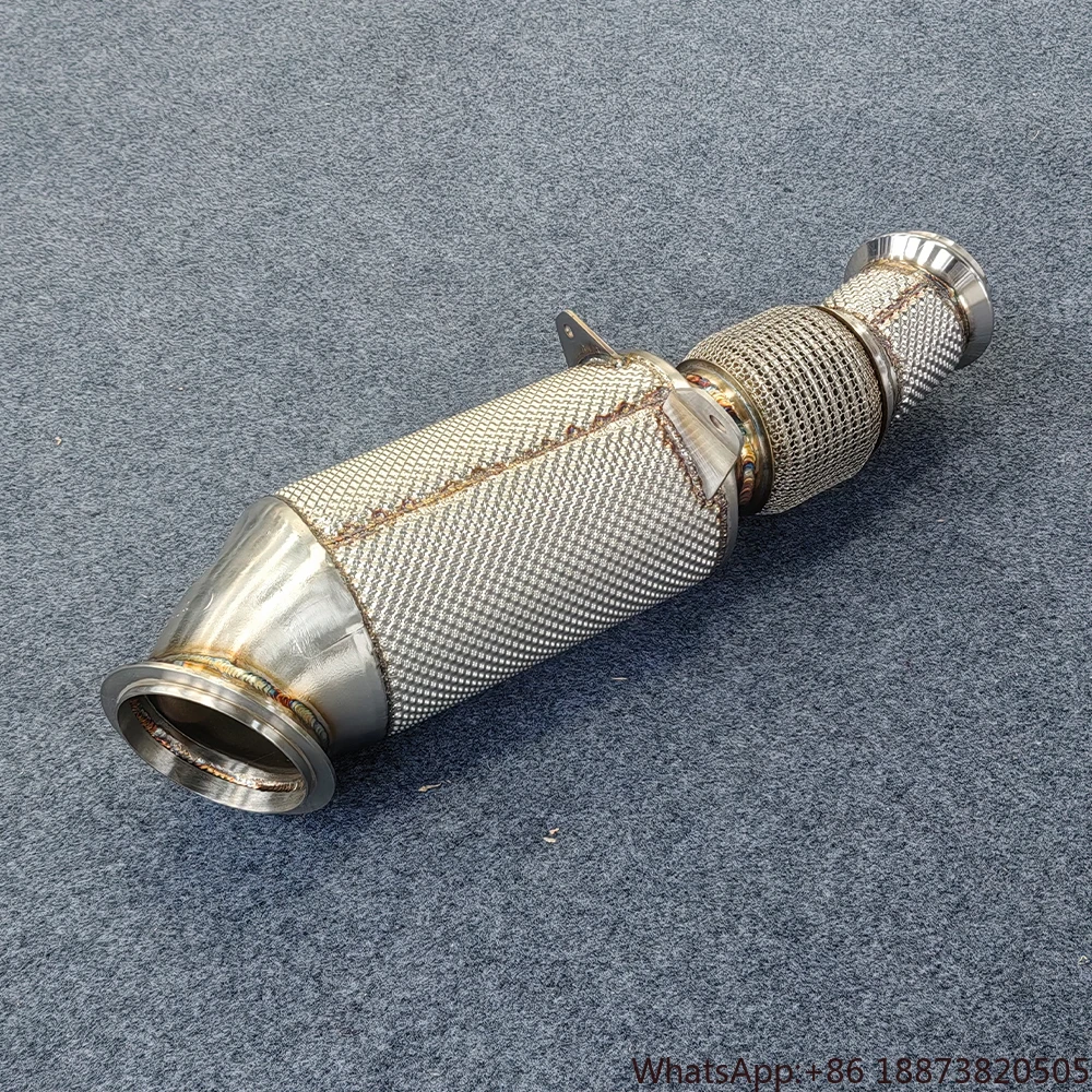 

Exhaust Pipes for BMW X5 X6 F15 N55/N54/M40i/B48/2.0T/3.0T 2014-2018 Stainless Steel Downpipe With Heat Shield