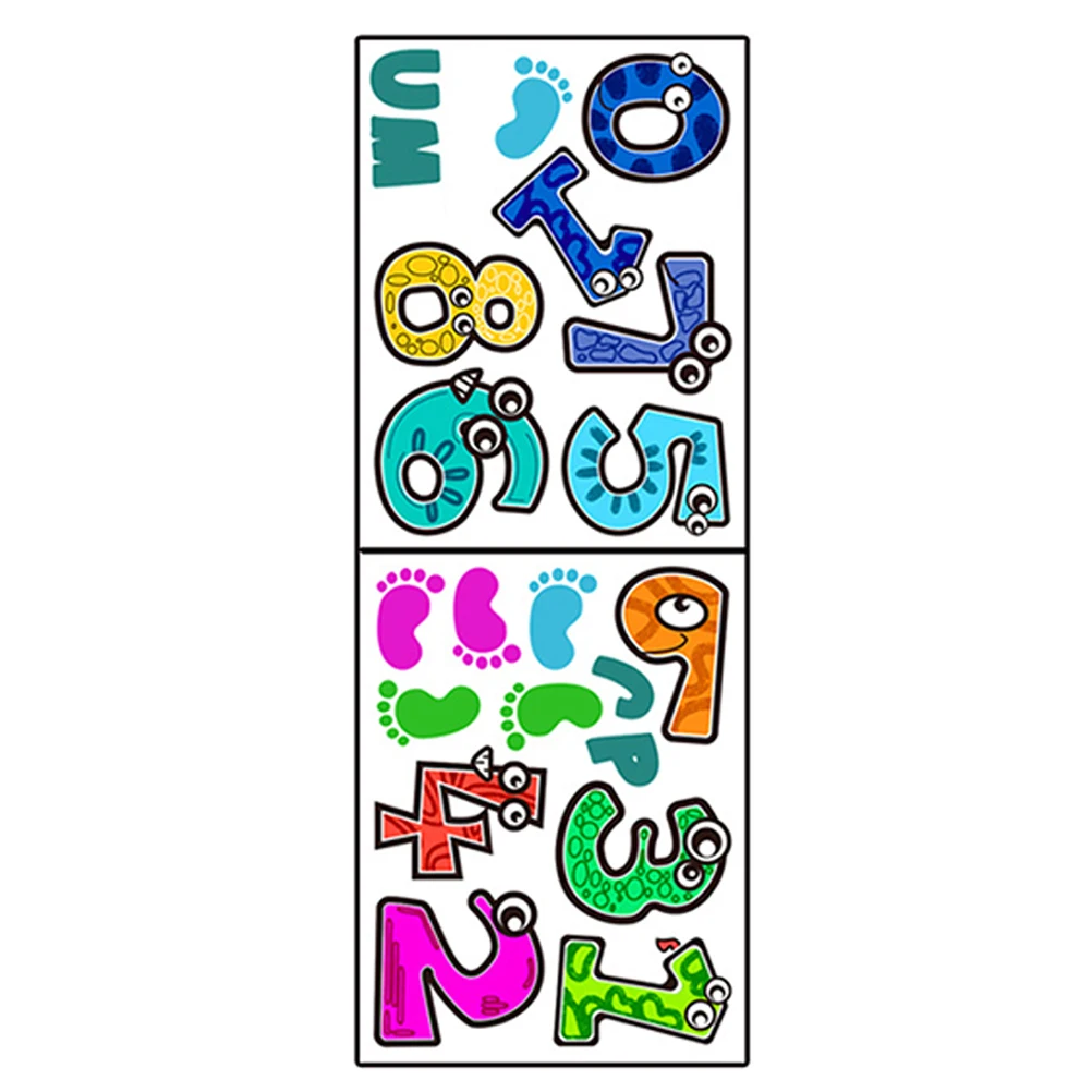 

Floor Decor Sticker Wall Decals Number Game Lattice Pvc Cartoon Household Stickers
