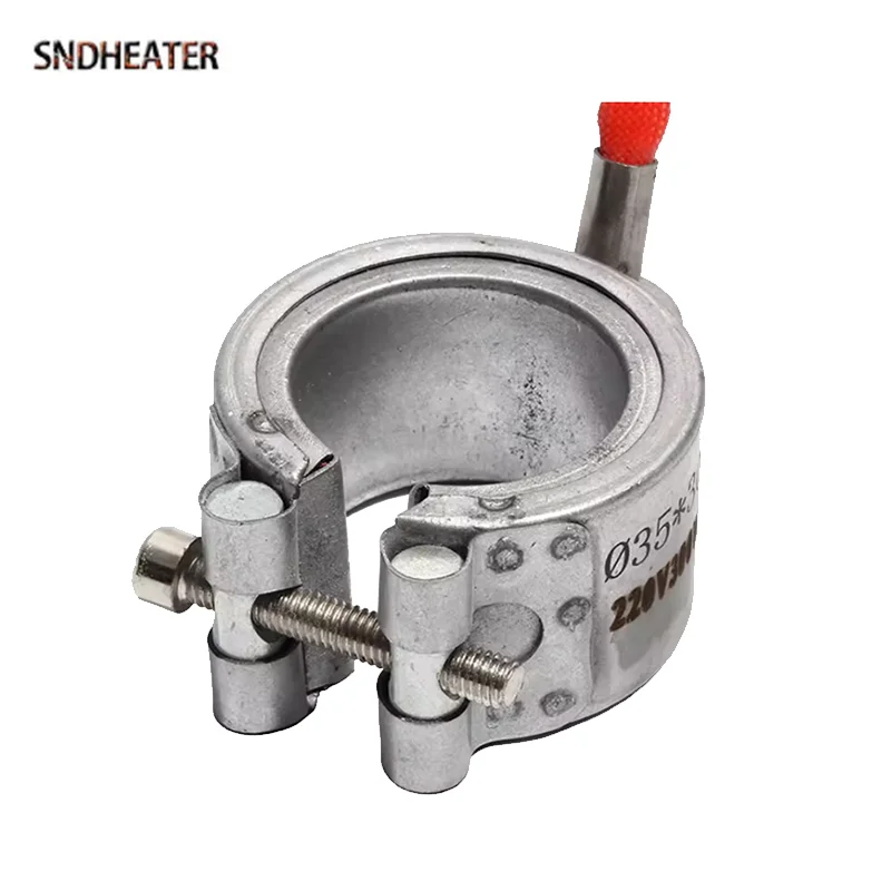 SNDHEATER ID40 Керамический ленточный нагреватель Катушка 220 В 380 В Электрический герметичный нагревательный элемент 30/35/40/50/60/MM 300 Вт/400 Вт/450 Вт с вилкой