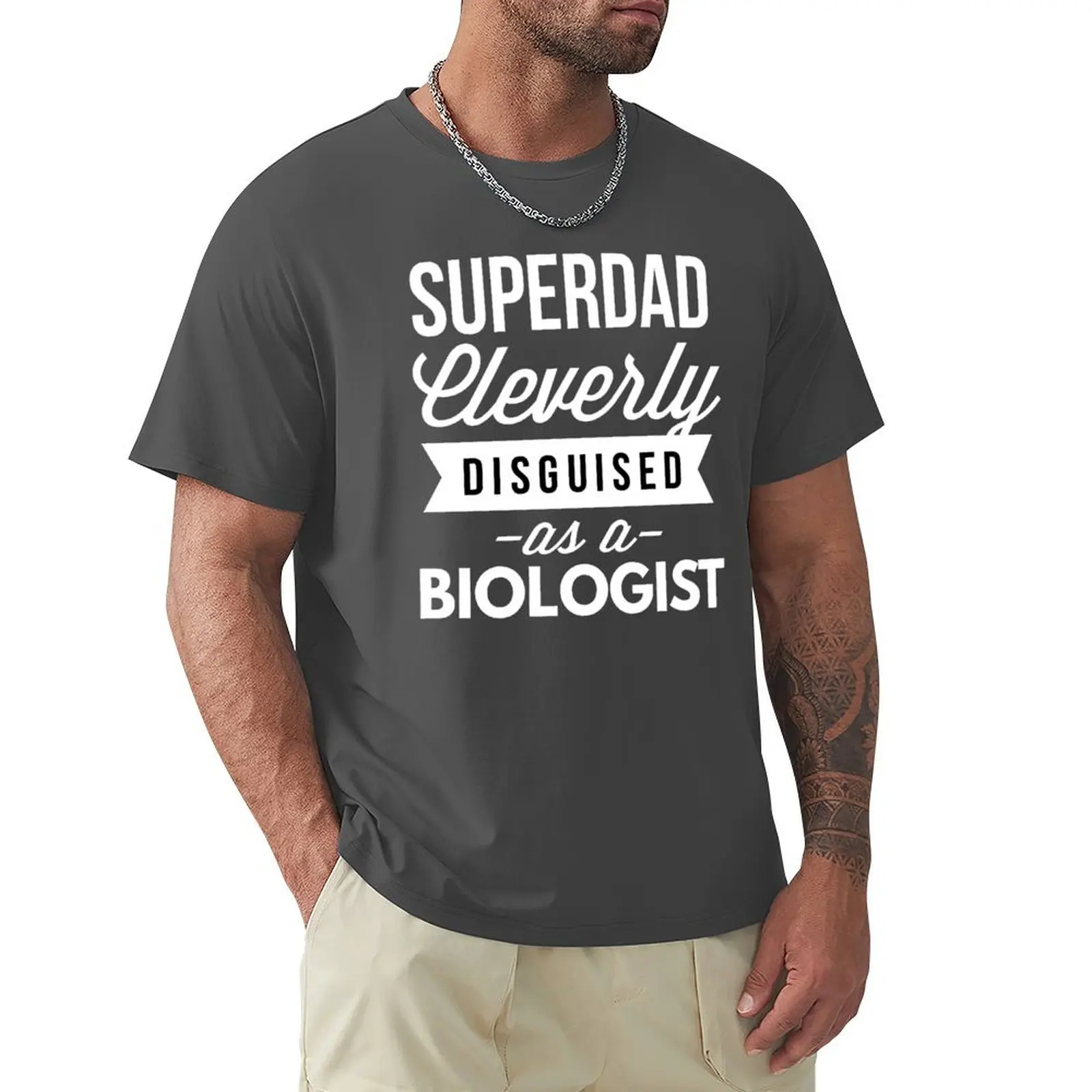 SuperDad cleverly disguised as a Biologist T-Shirt Aesthetic clothing korean fashion mens vintage t shirts