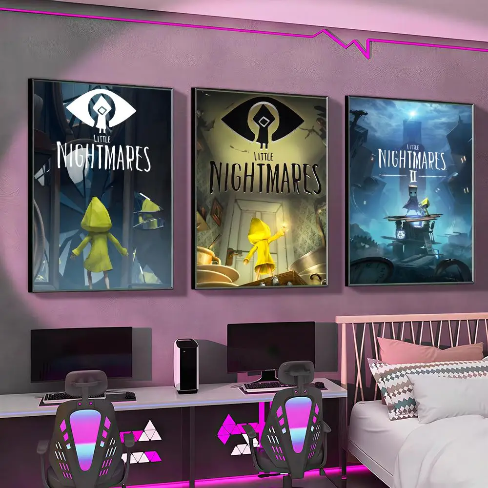 Game L-Little Nightmares hot Poster Versatile HD Waterproof Wall Art Self-Adhesive Decor for Any Space Ideal Gift