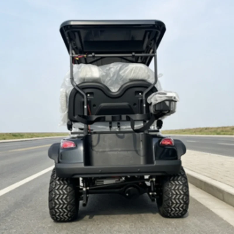 Global New Energy Electric Golf Cart 6-Seater Golf Course Car With 72V 4KW Motor Seats With Armrests Gear Adjustment Sound Bar