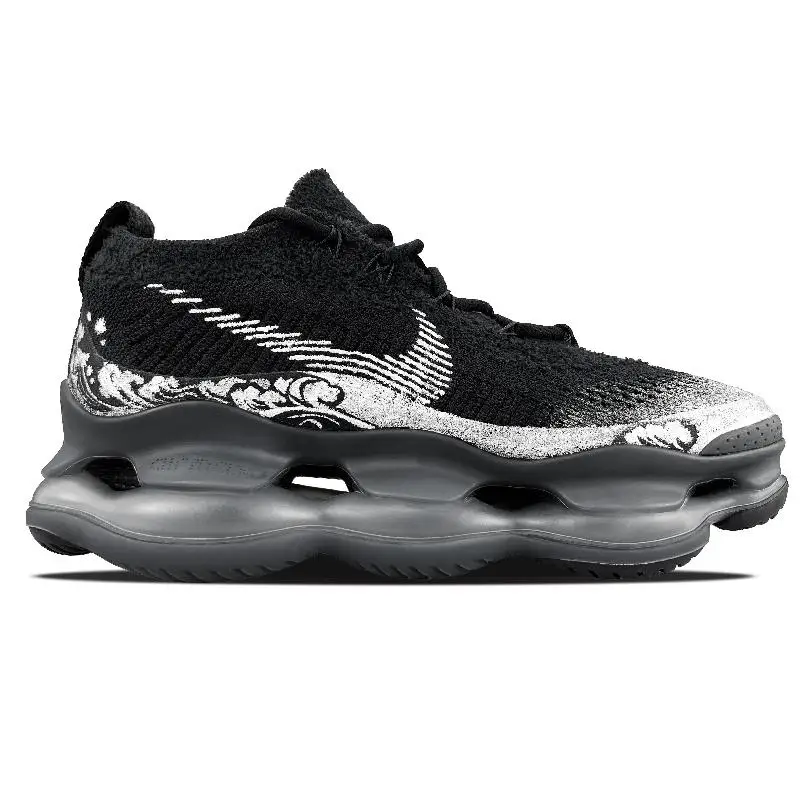 【Customize】Nike Air Max Scorpion Running Shoes Women's Low-top Black/silver Sneakers shoes DJ4702-002 - Image 2
