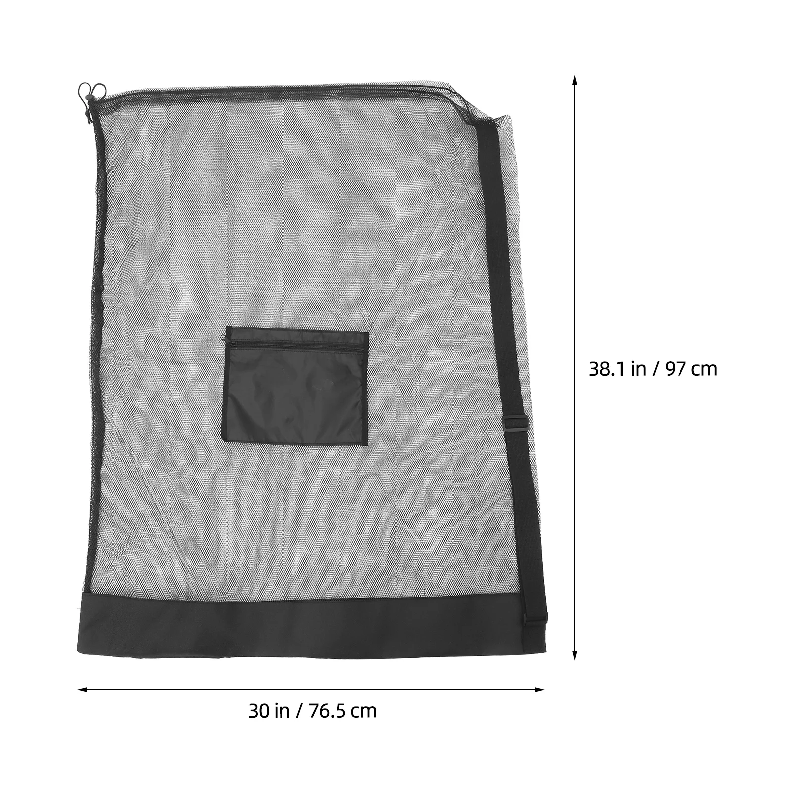 Große Mesh Basketball Kordelzug Tasche Langlebige Sport Ball Träger Tragbare Mesh Ball Lagerung Organizer Basketball Tasche