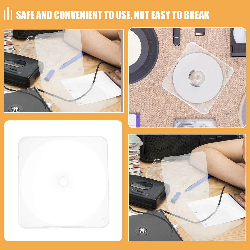 

10 Pcs CD Box DVD Storage Cases Plastic Automotive for Compact Discs Household Disk Pp Holders Travel