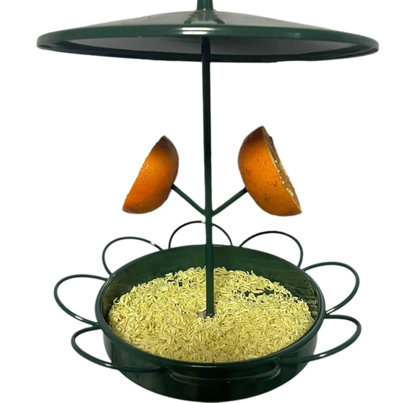 

ABKO-Sunflower Fruit Rainproof Bird Feeder Removable Rainproof Hummingbird Feeder Hanging Metal Bird Cage