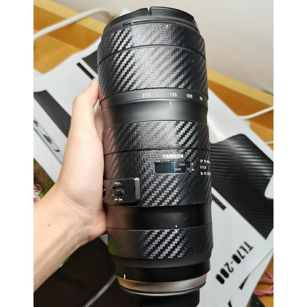 For Tamron SP 70-200 F2.8 G2 A025 A009 For Nikon F Mount Decal Skin Lens Sticker Vinyl Wrap Film 70-200mm F 2.8 Di VC USD G2