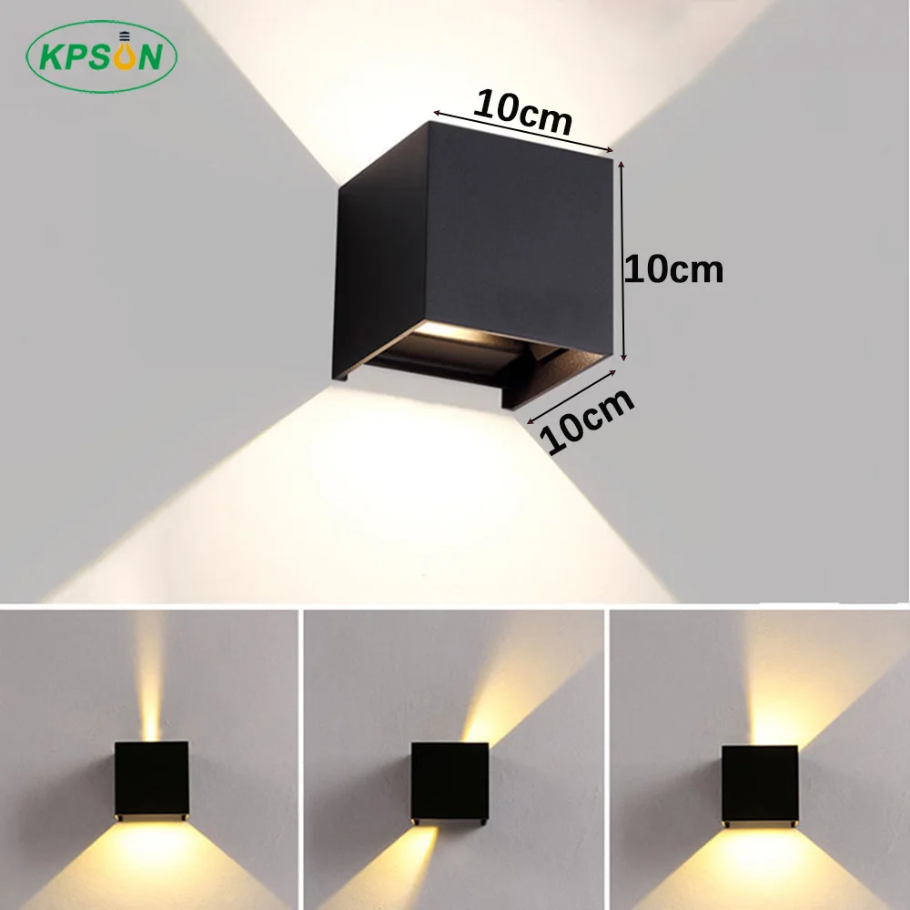 IP65 LED Modern Wall Light Outdoor Waterproof Garden Wall Lamp Adjustable Beam Angle Porch Lighting 6W 10W Indoor Balcony Lamp