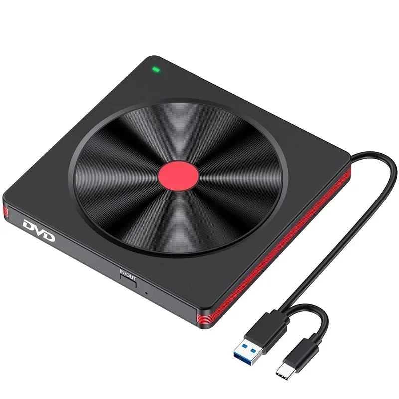 Lecteur de CD et DVD externe, USB 3.0, Dean Reader, Ampa er Burner, Ordinateur portable, Ordinateur de bureau, PC, Windows 11, 10, 8, 7, XP, OS, Linux