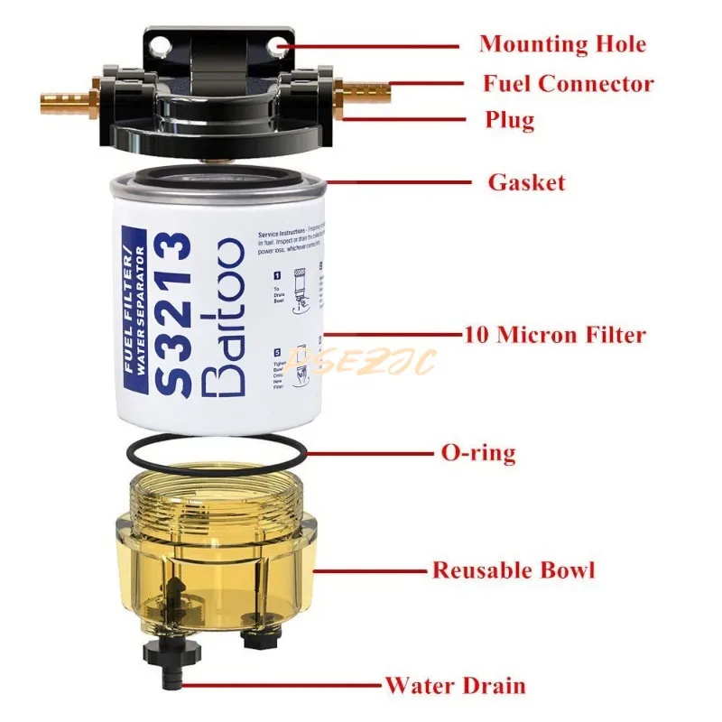 S3213 فلتر وقود بحري ، فاصل الزيت والماء ، تعديل السيارات