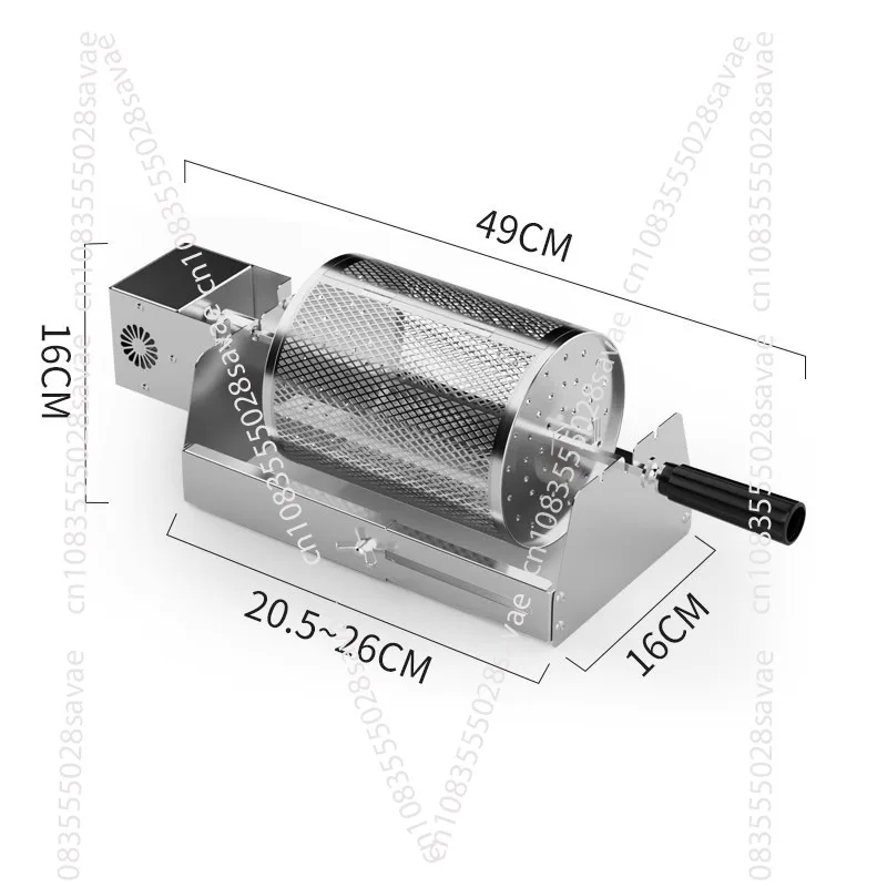 

BBQ Rolling Barbecue Cylinder, Smoked Grilled Meat, Round Grill, Automatic Rotating Grill Basket