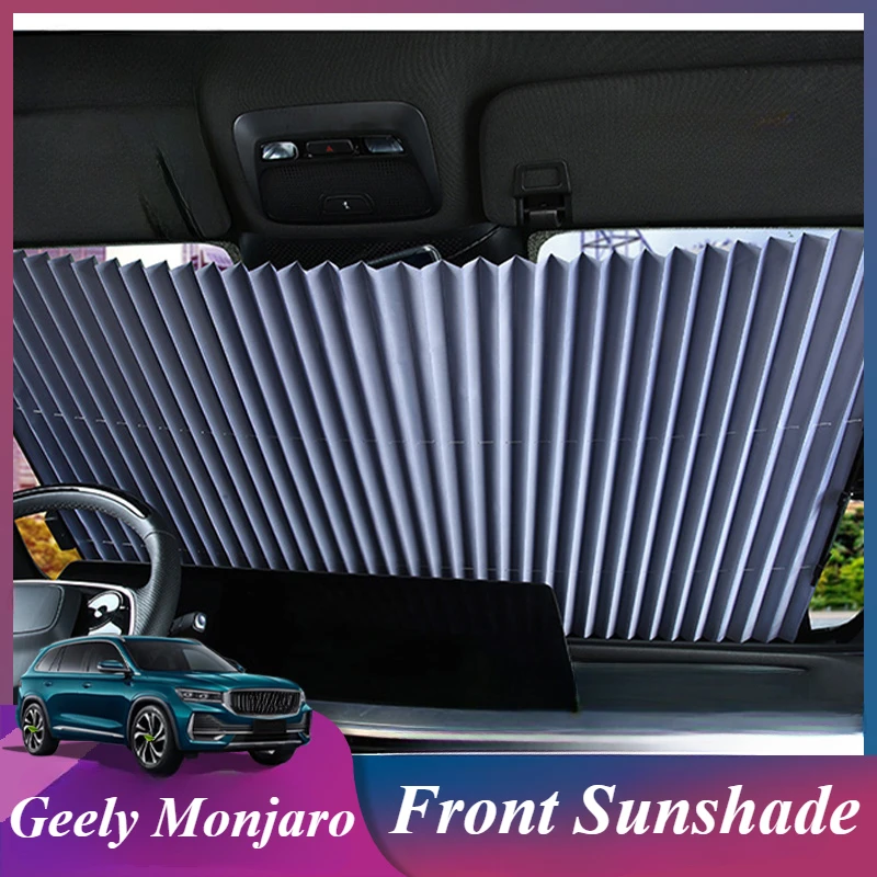 For Geely Monjaro Car sunshade front window windshield sunshade heat shield automatic retractable sunshade