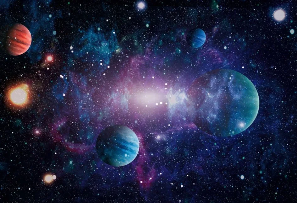 Universe Space Station Photography Backdrop Baby Birthday Party Decor Portrait Photographic Background Props Photo Wallpaper