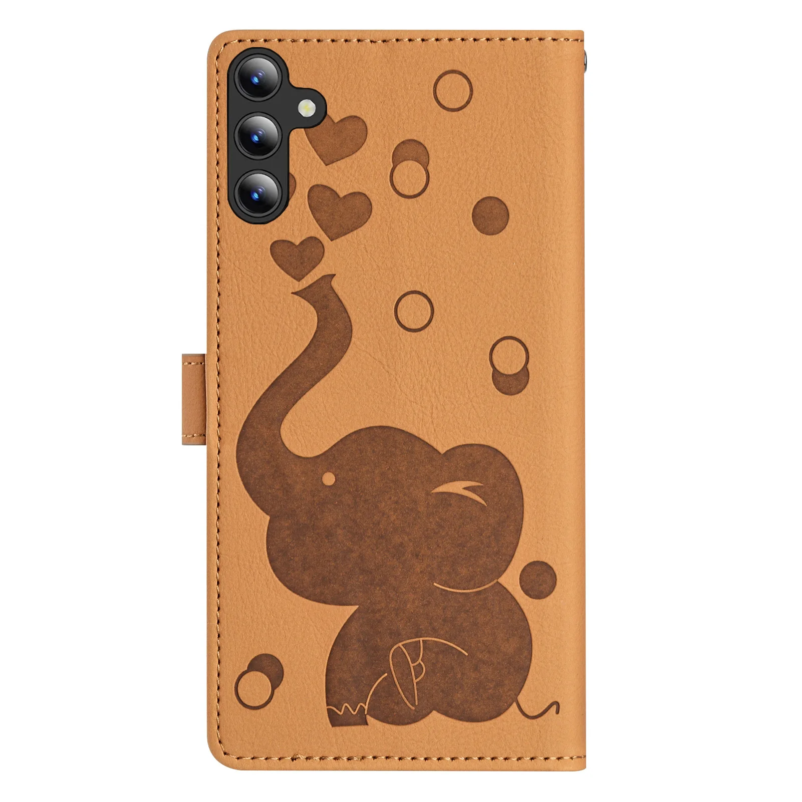 40X*elephant Leather Case Wallet Flip Phone Case for SAMSUNG GALAXY A54 A24 A34 A25 A15 A05S A35 A55 A16 4G/5G