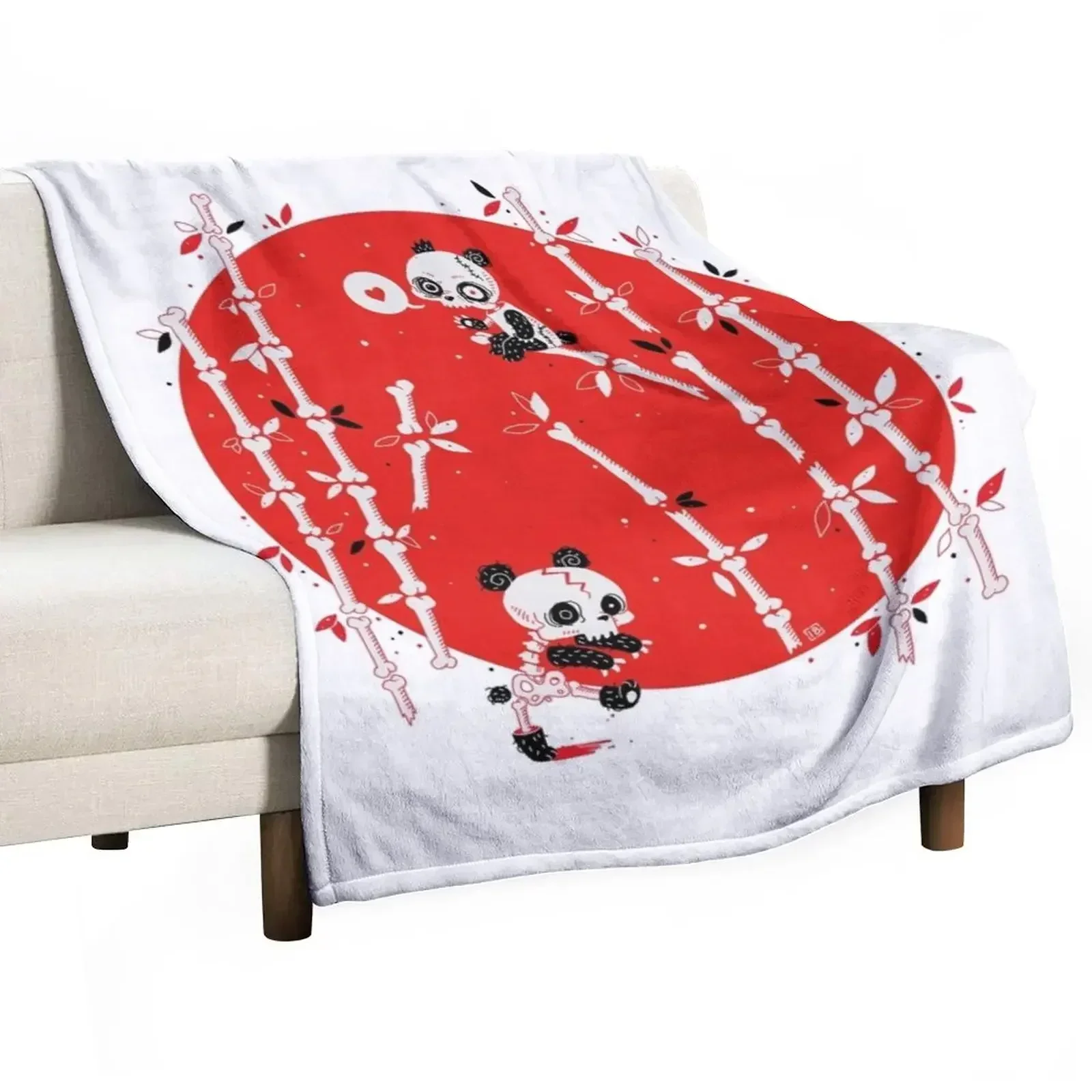 Zombie Pandas Throw Blanket decorative Comforter for winter Fashion Sofas Beautifuls Blankets Sofas Of Decoration Blankets