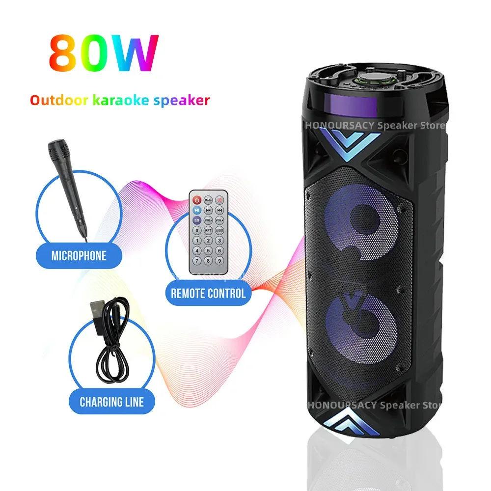 Altoparlanti Bluetooth Wireless Partybox per Karaoke domestico ad alta potenza Outdooor Subwoofer per bassi pesanti scatola con braccio portatile