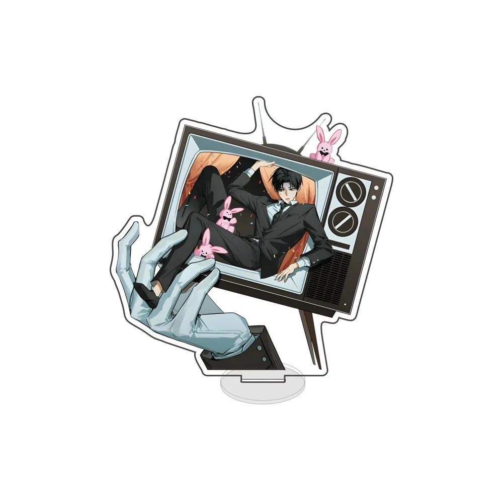 رواية كوميدية؛ يجب أن تذهب إلى العمل حتى إذا كنت خائفة من ذلك 15 سم نموذج قائم لشخصية الأكريليك؛ هدية تزيين سطح المكتب