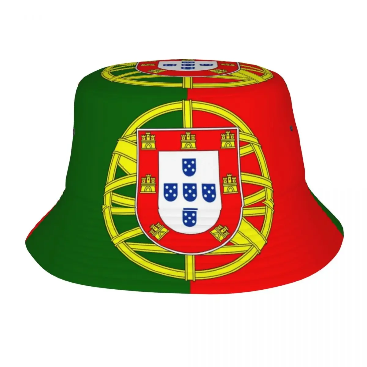 Flag Of Portugal Flag Bucket Hat for Women Travel Sun Hats Hip Hop Packable for Hiking Fishing Cap Panamka