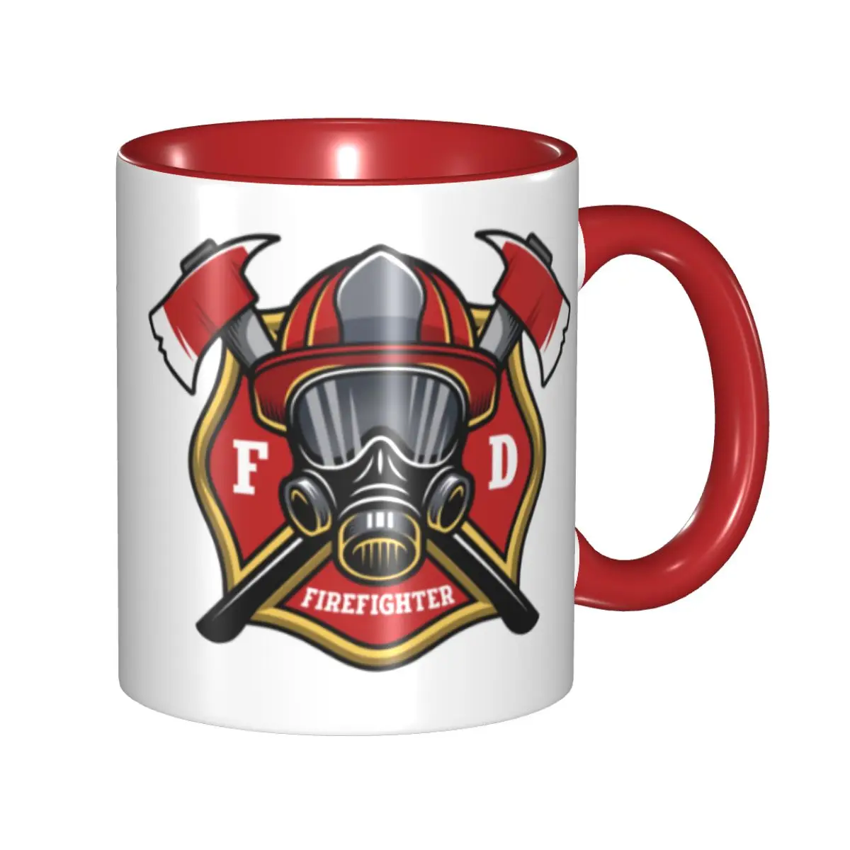 

Customized Fire Rescue Firefighter Coffee Mugs DIY Ceramic Tea Milk Cups